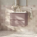KIT - Adeline Rose 24" Single Vanity with Integrated Solid Surface Top