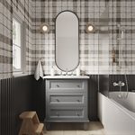 Nora Gray 30" Single Vanity with Carrara Marble Top