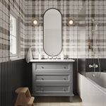 Nora Gray 36" Single Vanity with Carrara Marble Top