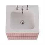 KIT - Adeline Rose 24" Single Vanity with Integrated Solid Surface Top