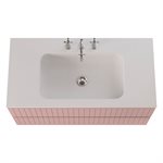 KIT - Adeline Rose 42" Single Vanity with Integrated Solid Surface Top