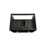 Alma Black 30" Vanity with Gold Legs & Knobs without Top