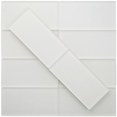 Crystal Super White 3x6 Frosted 